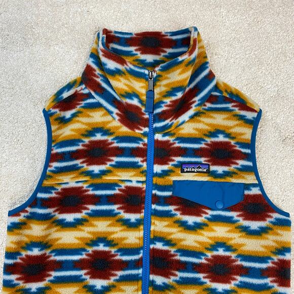 Patagonia Synchilla Women's Snap-T Fleece Vest Wild Desert Prairie Gold Size S - Picture 2 of 5